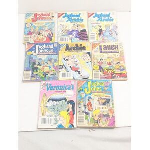 Archie Comics Digest Lot of 8 Jughead, Veronica,‎ Laugh Vintage Comic Book